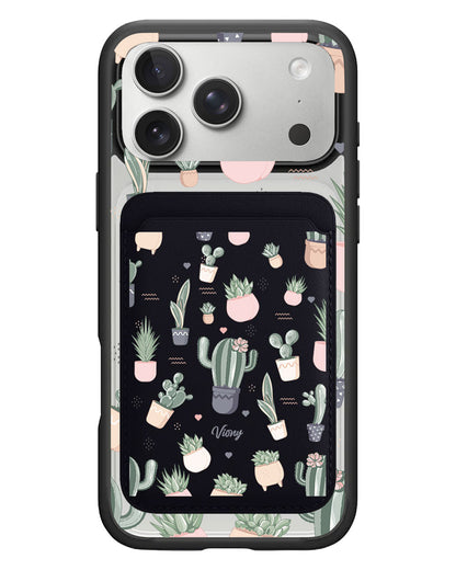 iPhone Magnetic Wallet Case - Cactus 2.0