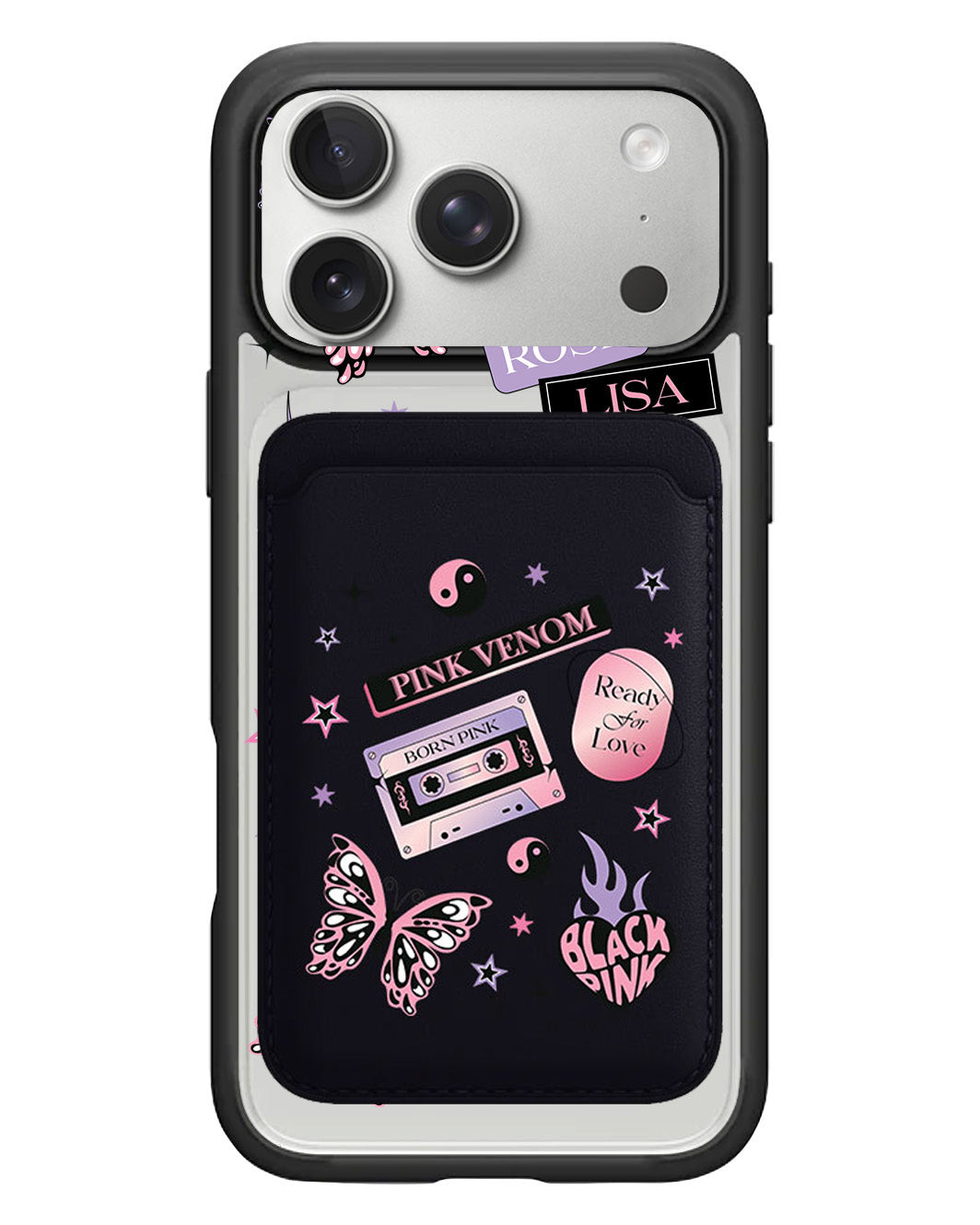 iPhone Magnetic Wallet Case - Blackpink Born Pink