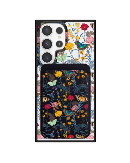 Android Magnetic Wallet Case - Flora Magnolia