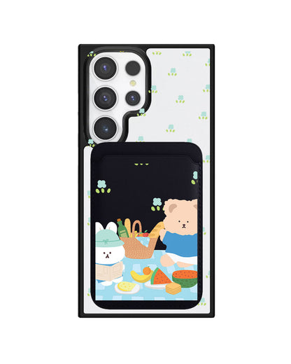 Android Magnetic Wallet Case - Picnic Blue