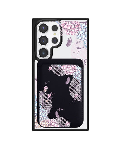 Android Magnetic Wallet Case - Batik Floral