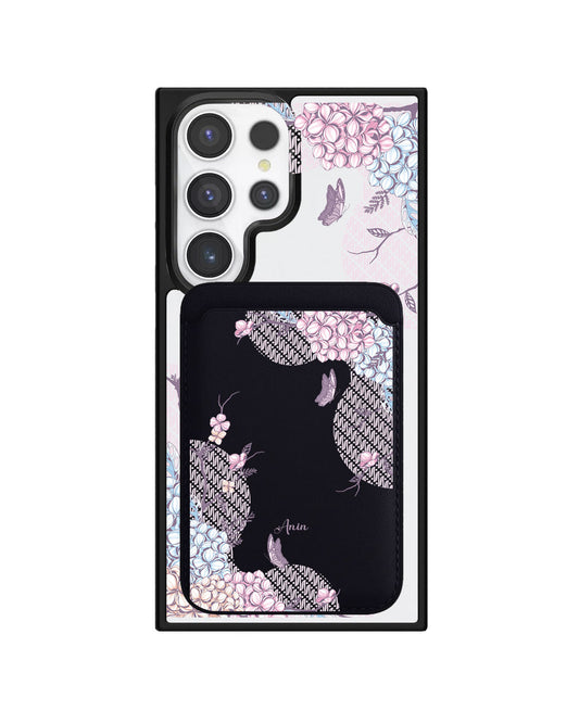 Android Magnetic Wallet Case - Batik Floral