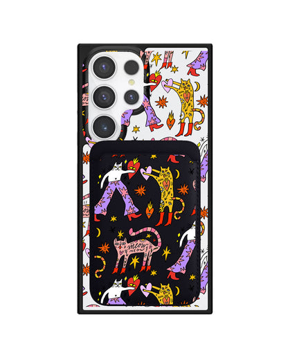 Android Magnetic Wallet Case - Meow