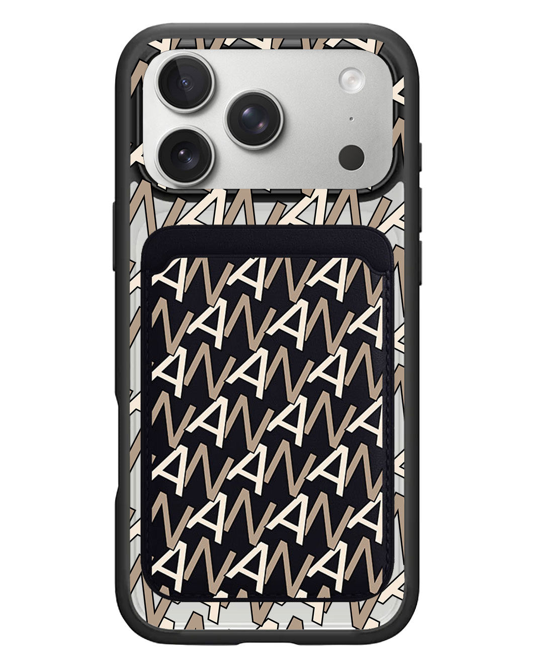iPhone Magnetic Wallet Case - Initial Monogram 4.0