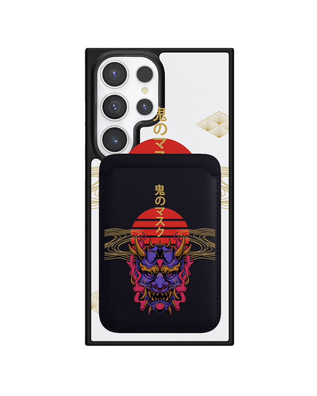 Android Magnetic Wallet Case - Oni Mask