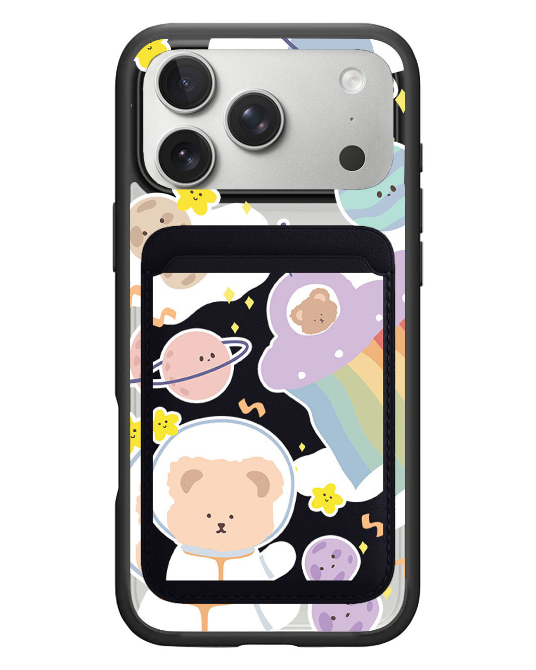 iPhone Magnetic Wallet Case - Astrobear