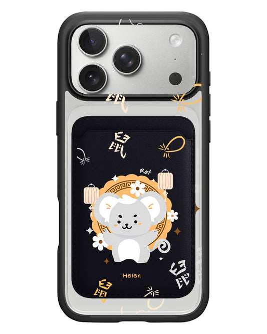iPhone Magnetic Wallet Case - Rat (Chinese Zodiac / Shio)