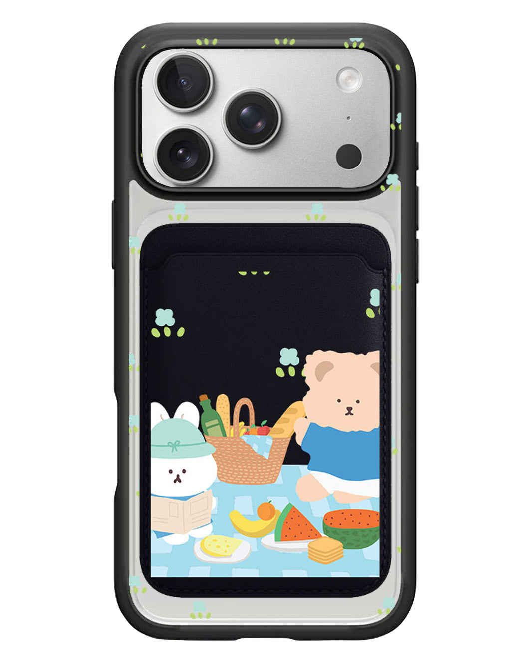 iPhone Magnetic Wallet Case - Picnic Blue