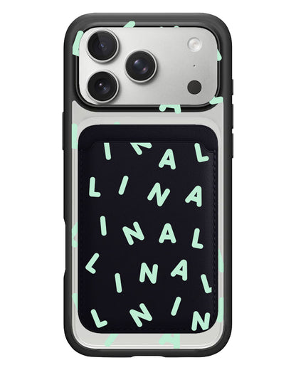 iPhone Magnetic Wallet Case - Monogram 2.0 Tosca