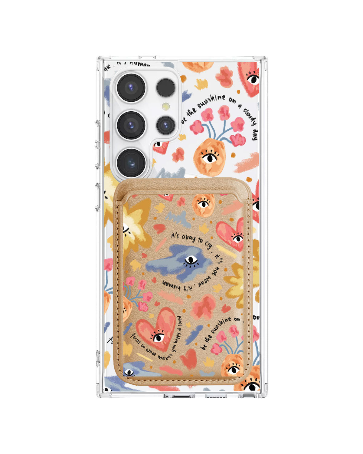 Android Magnetic Wallet Case - Abstract lovers