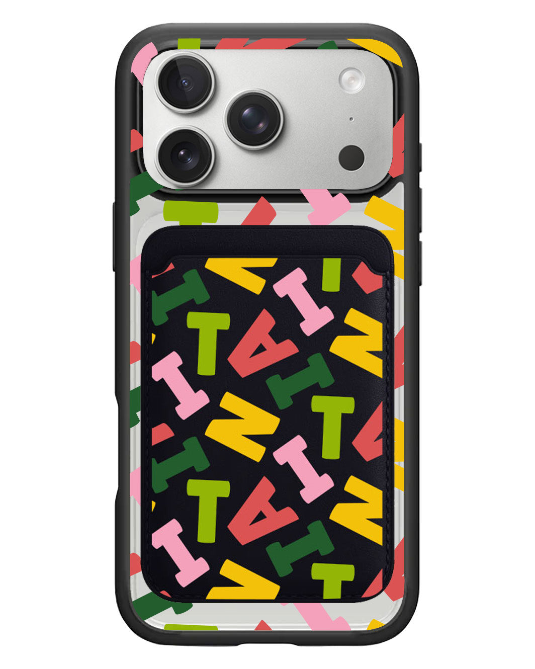 iPhone Magnetic Wallet Case - Scattered Monogram 3.0