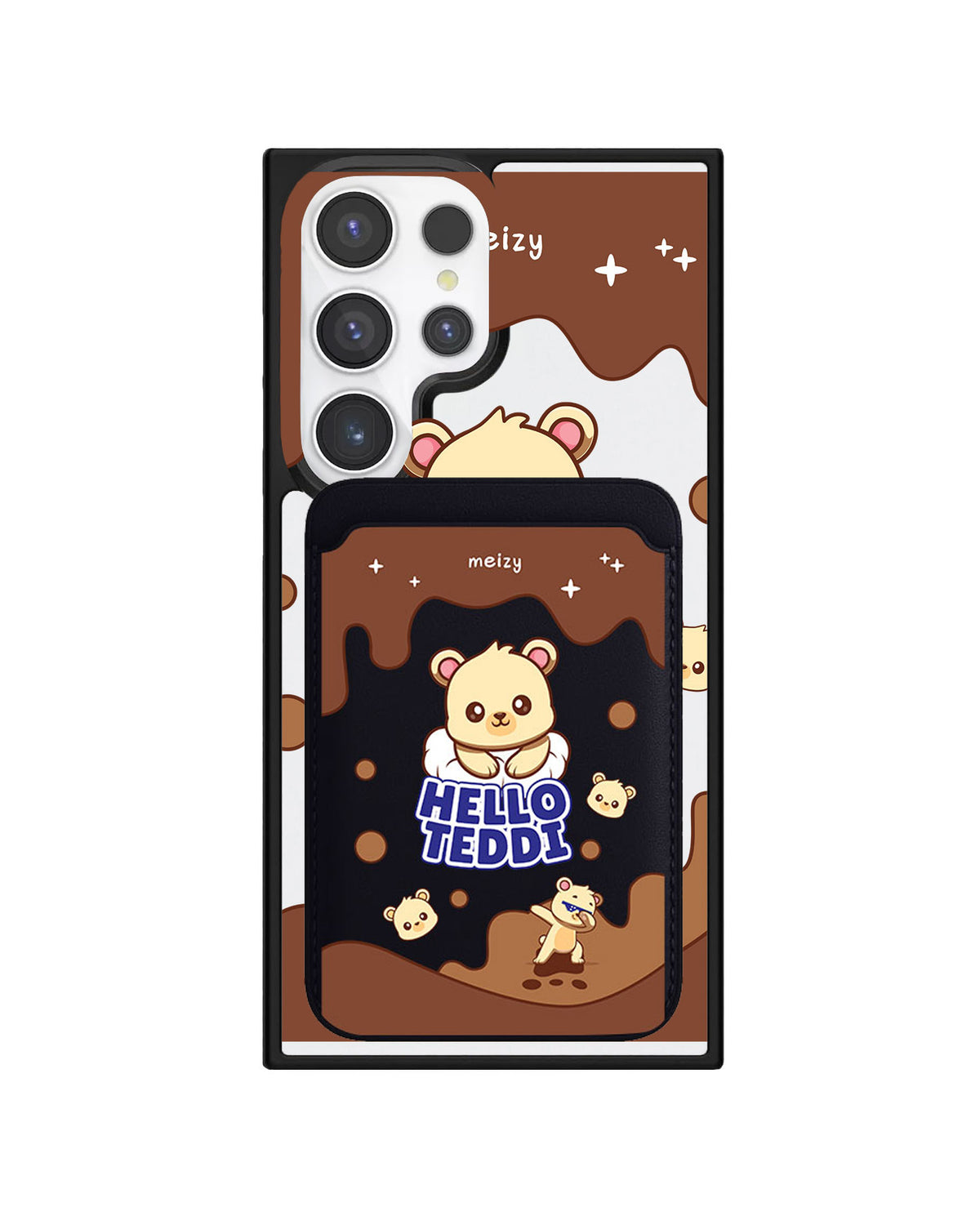 Android Magnetic Wallet Case - Hello Teddy 1.0