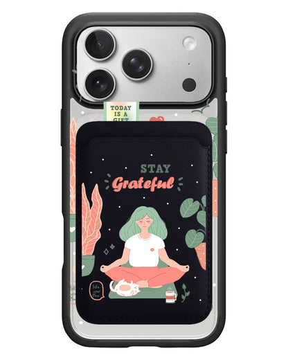 iPhone Magnetic Wallet Case - Grateful