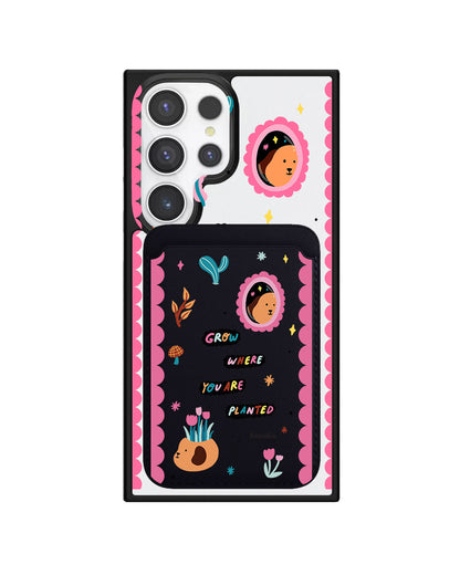 Android Magnetic Wallet Case - Grow Where You Are Planted