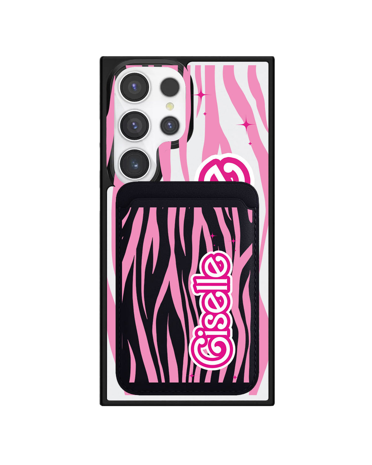 Android Magnetic Wallet Case - Barbie Zebra Pattern