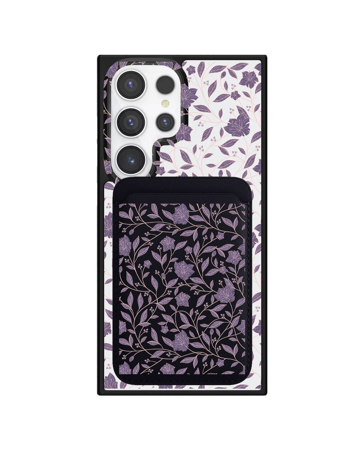 Android Magnetic Wallet Case - Sketchy Flower 4.0
