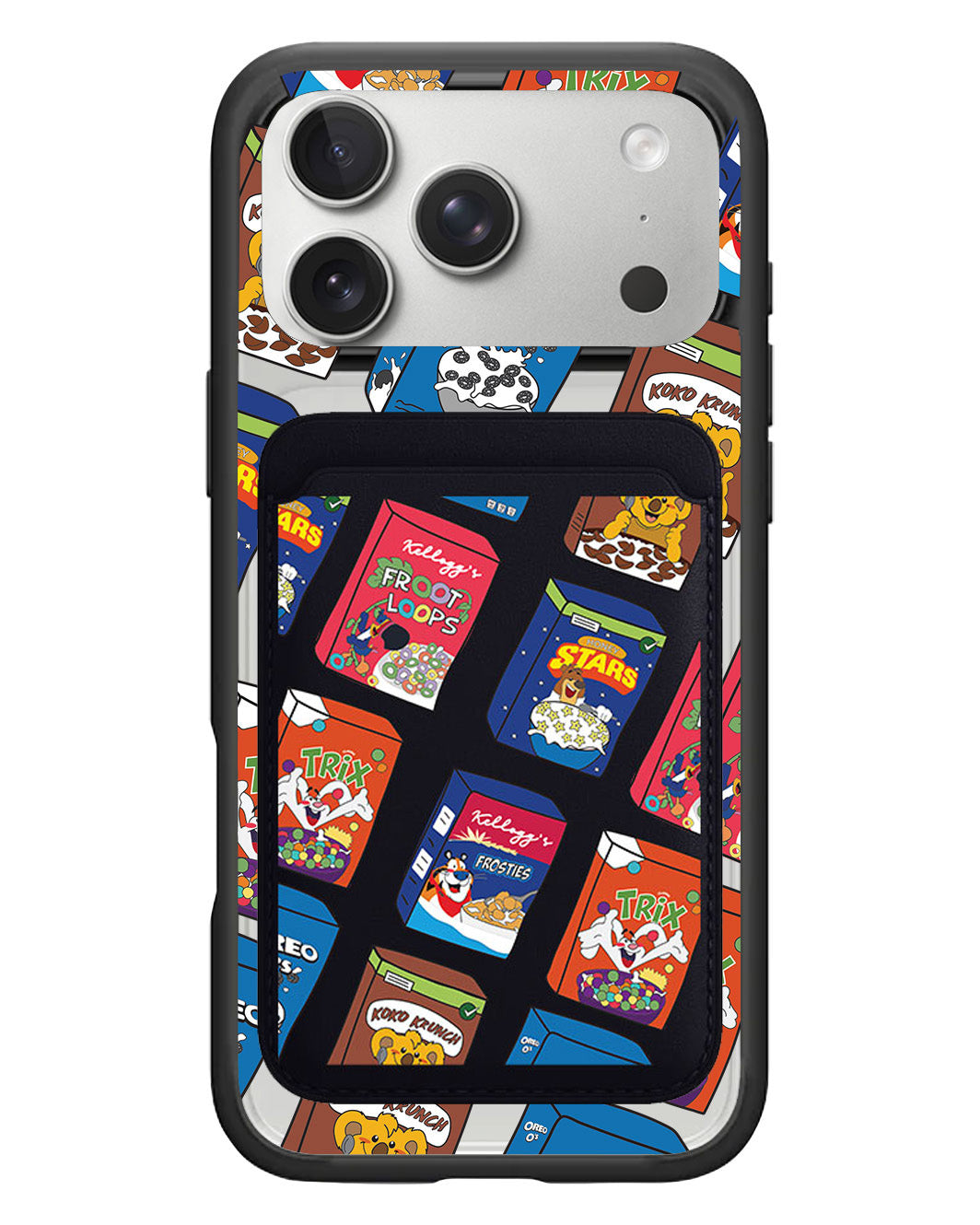 iPhone Magnetic Wallet Case - Cereal Boxes 2.0
