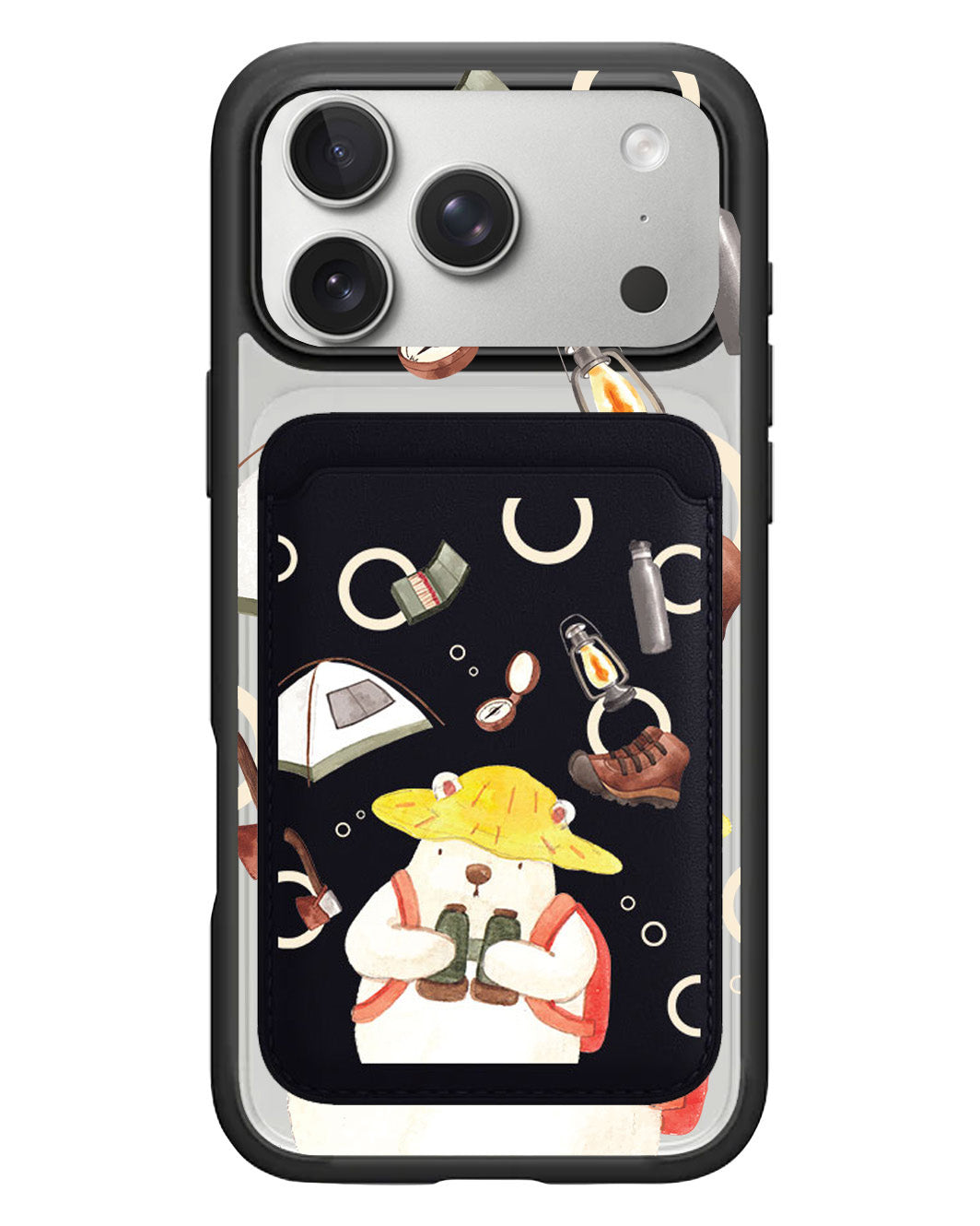 iPhone Magnetic Wallet Case - Advanture Of Bear