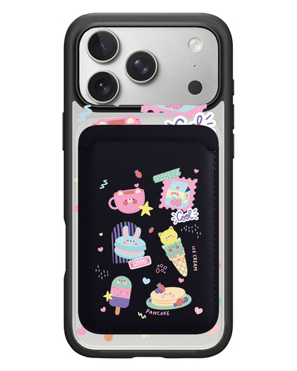 iPhone Magnetic Wallet Case - Sweet Cafe