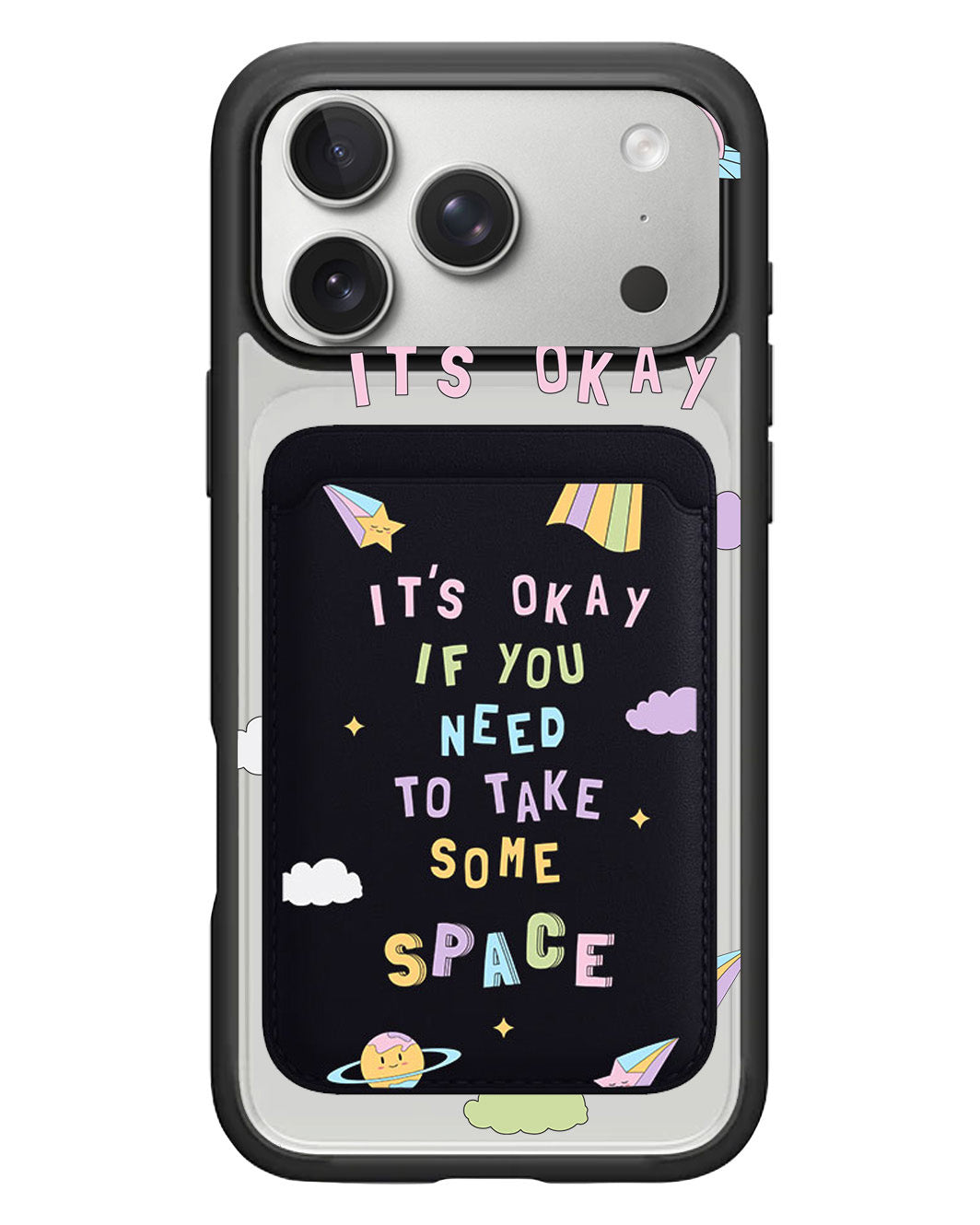 iPhone Magnetic Wallet Case - Space