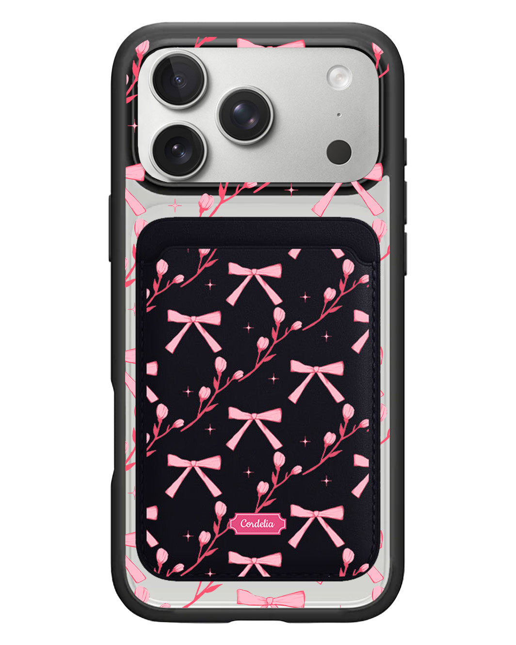 iPhone Magnetic Wallet Case - Coquette Floral