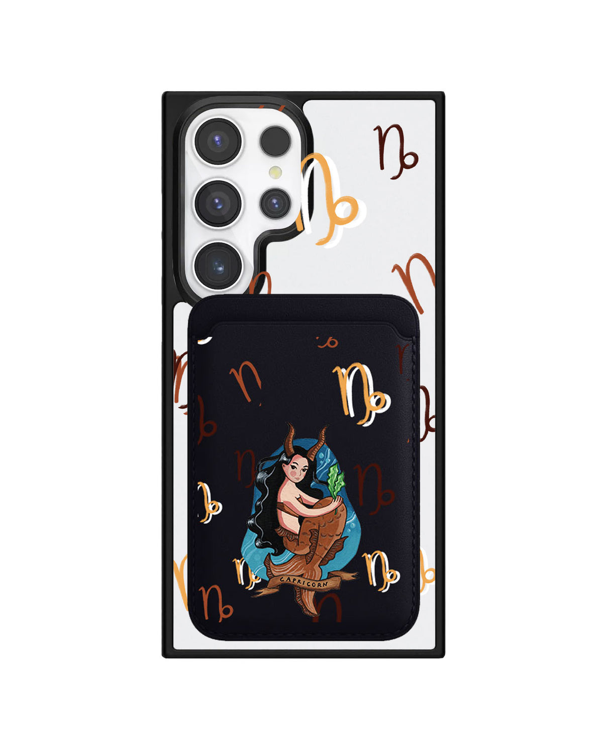 Android Magnetic Wallet Case - Capricorn
