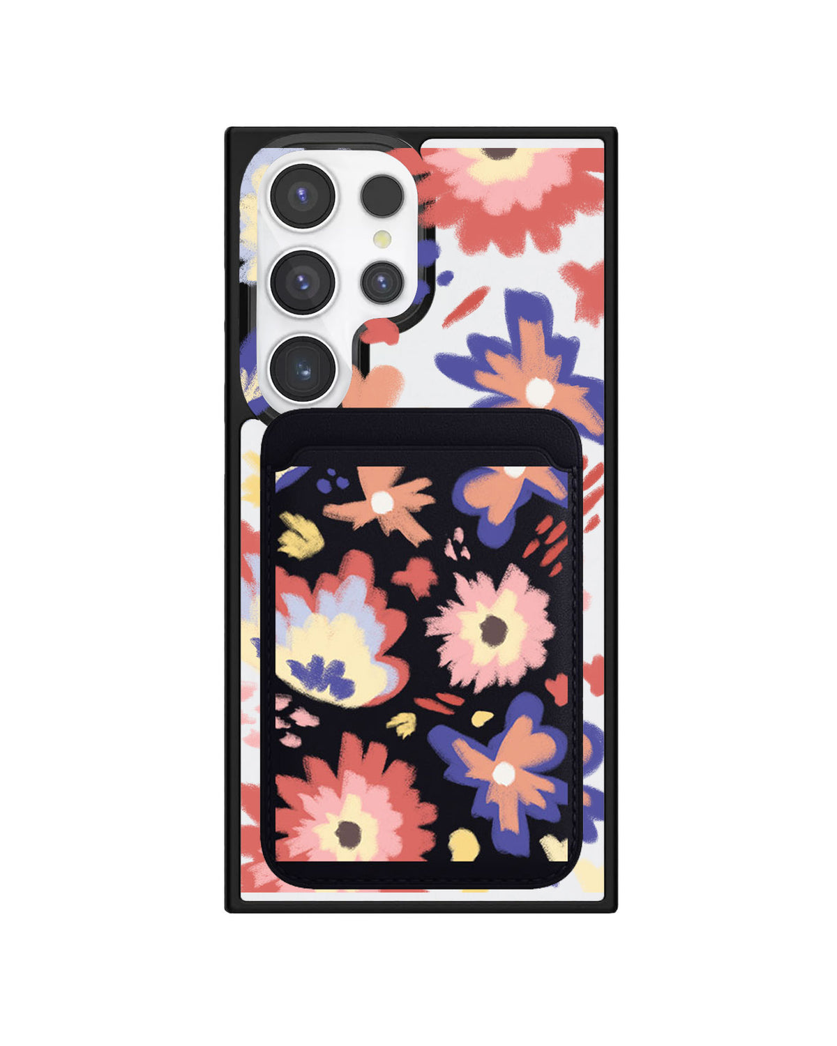 Android Magnetic Wallet Case - Flower Lovers