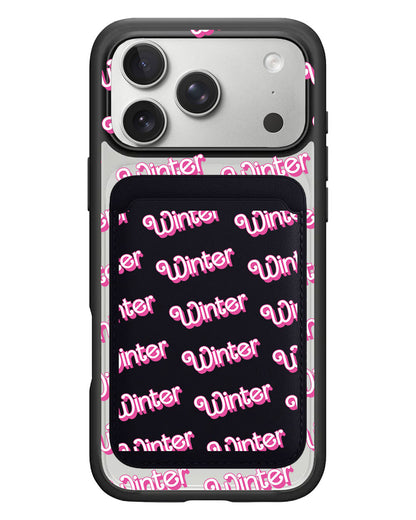 iPhone Magnetic Wallet Case - Barbie Monogram