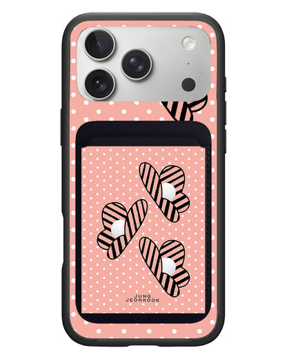 iPhone Magnetic Wallet Case - Pink Honey