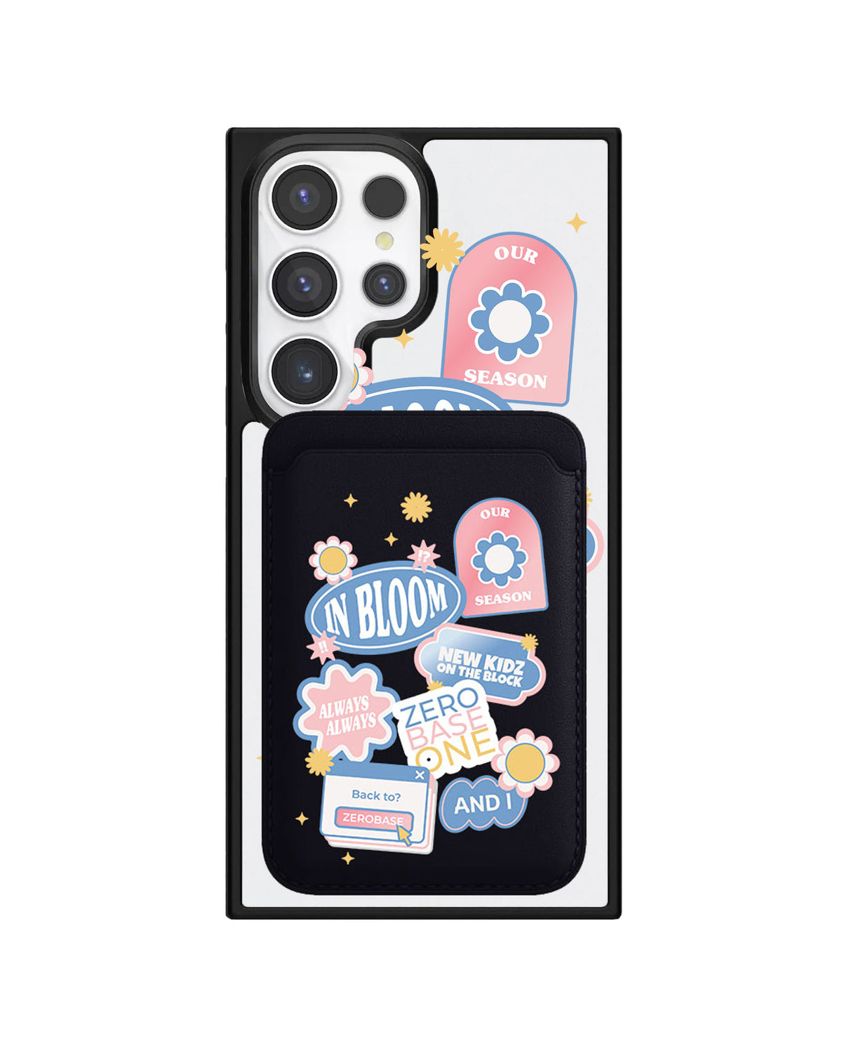 Android Magnetic Wallet Case - Zerobaseone Song Sticker Pack
