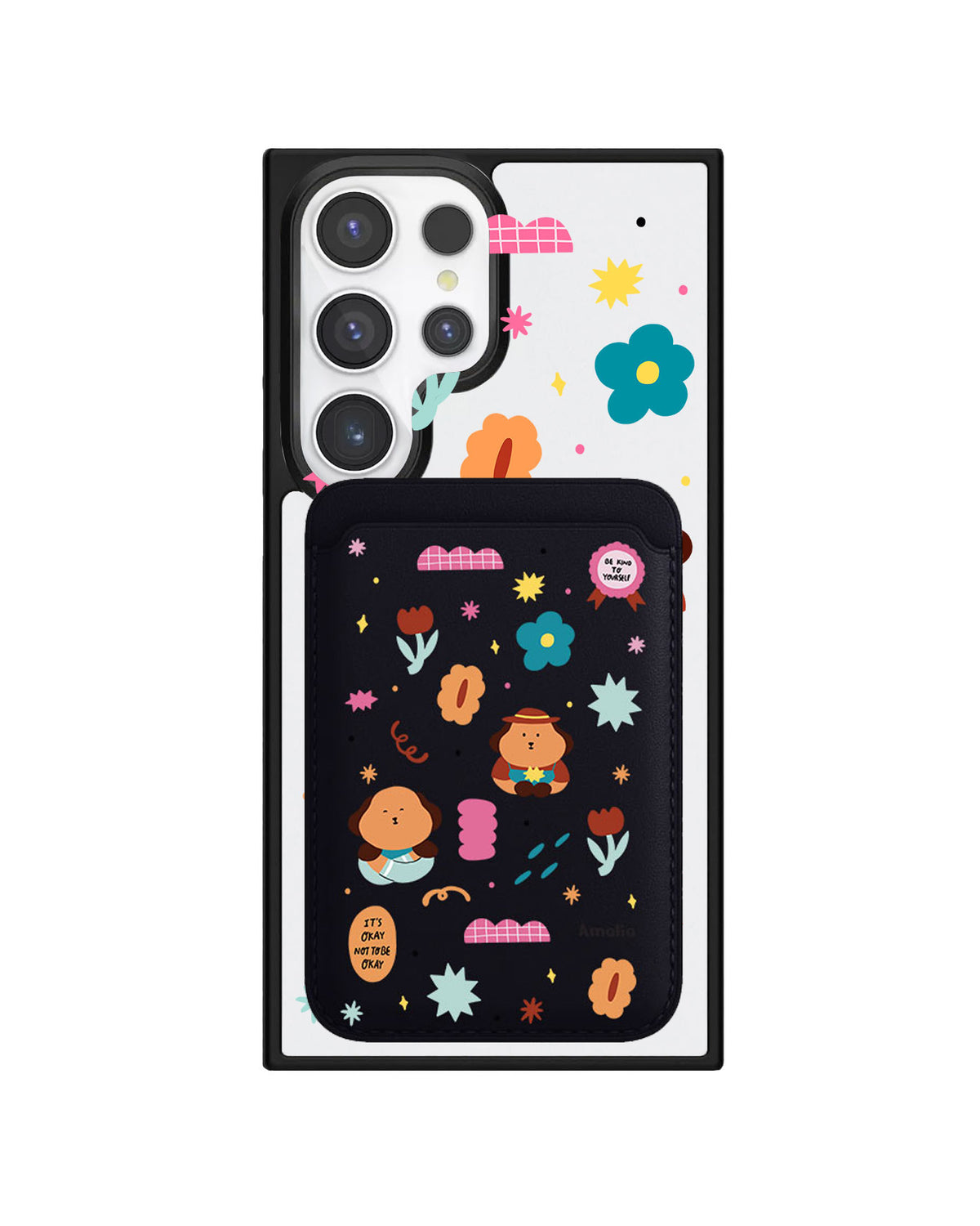 Android Magnetic Wallet Case - Selflove Garden