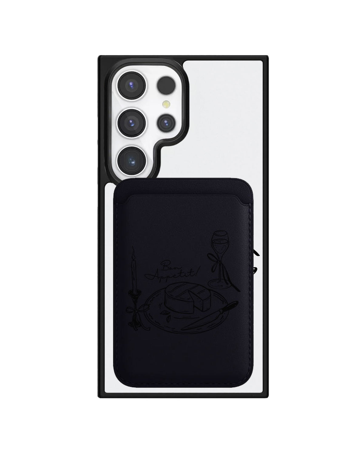 Android Magnetic Wallet Case - Bon Appetit