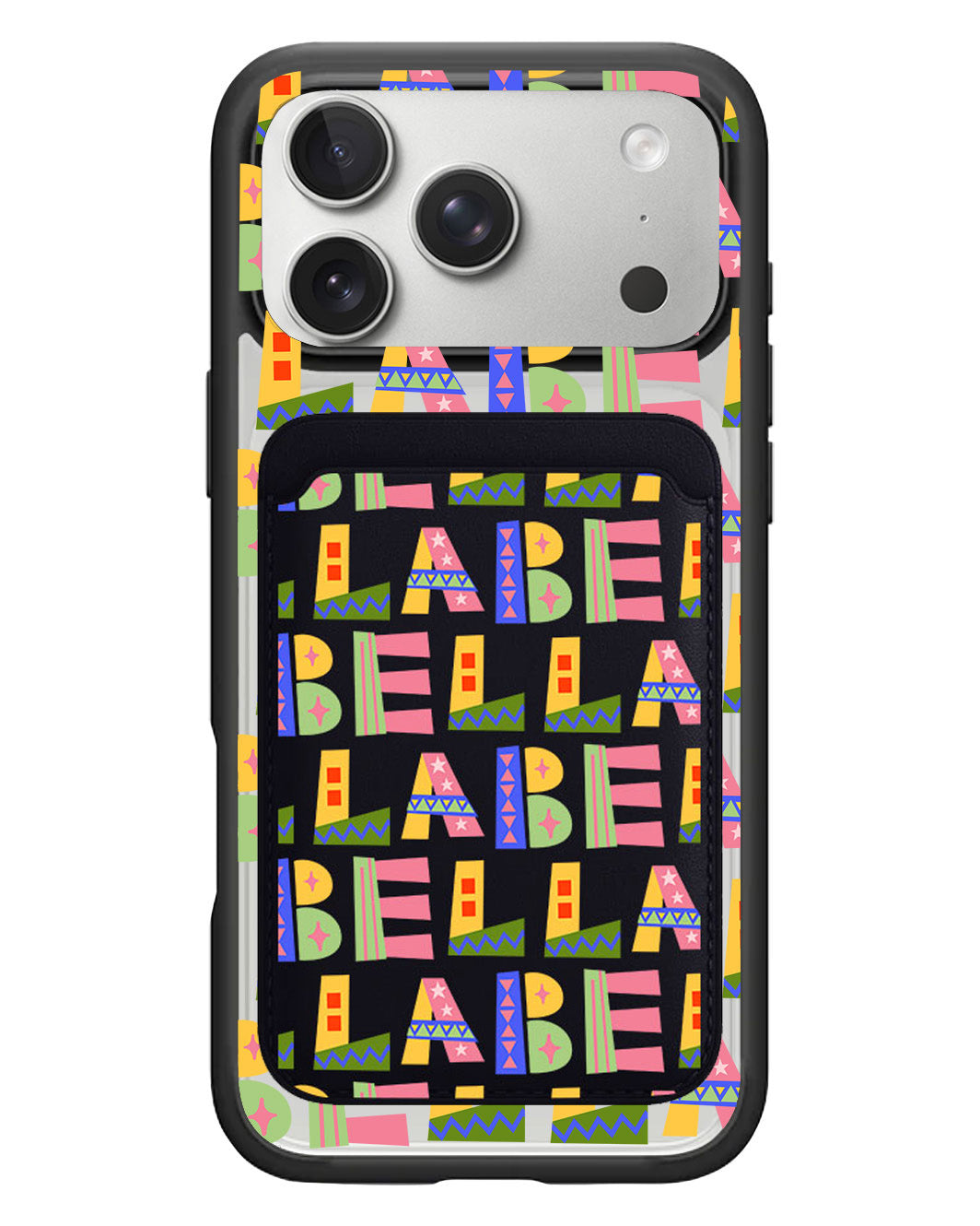 iPhone Magnetic Wallet Case - Playful Monogram 5.0