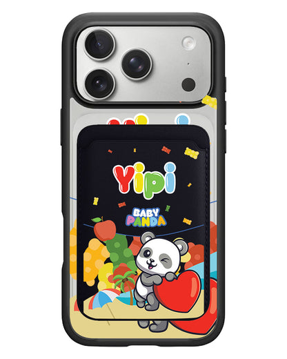iPhone Magnetic Wallet Case - Yipi Baby Panda