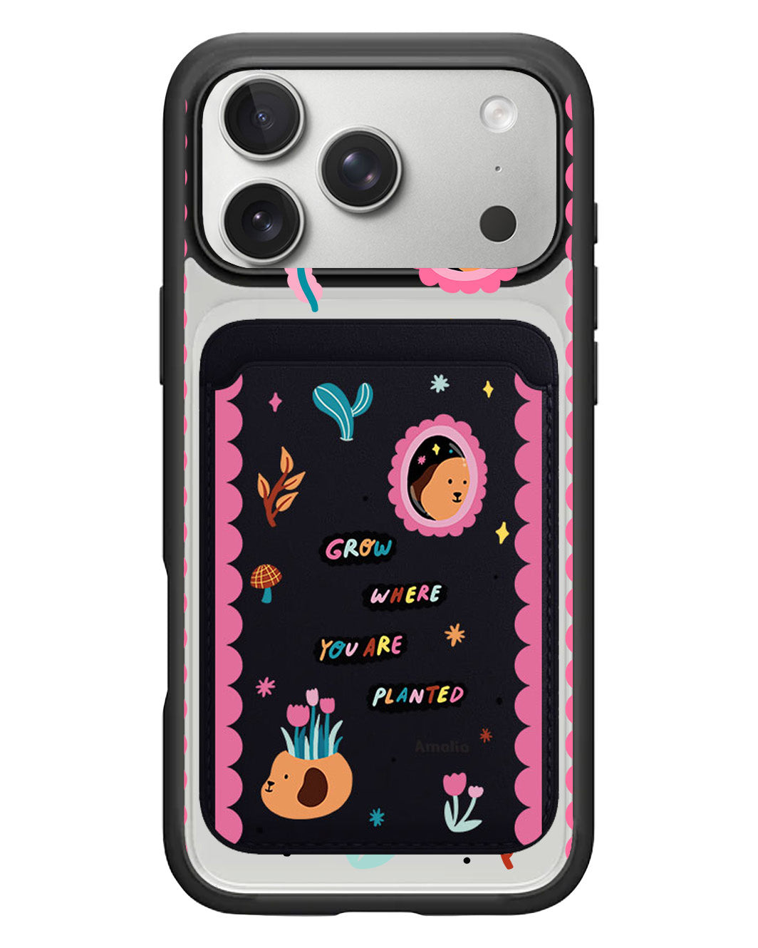iPhone Magnetic Wallet Case - Grow Where You Are Planted