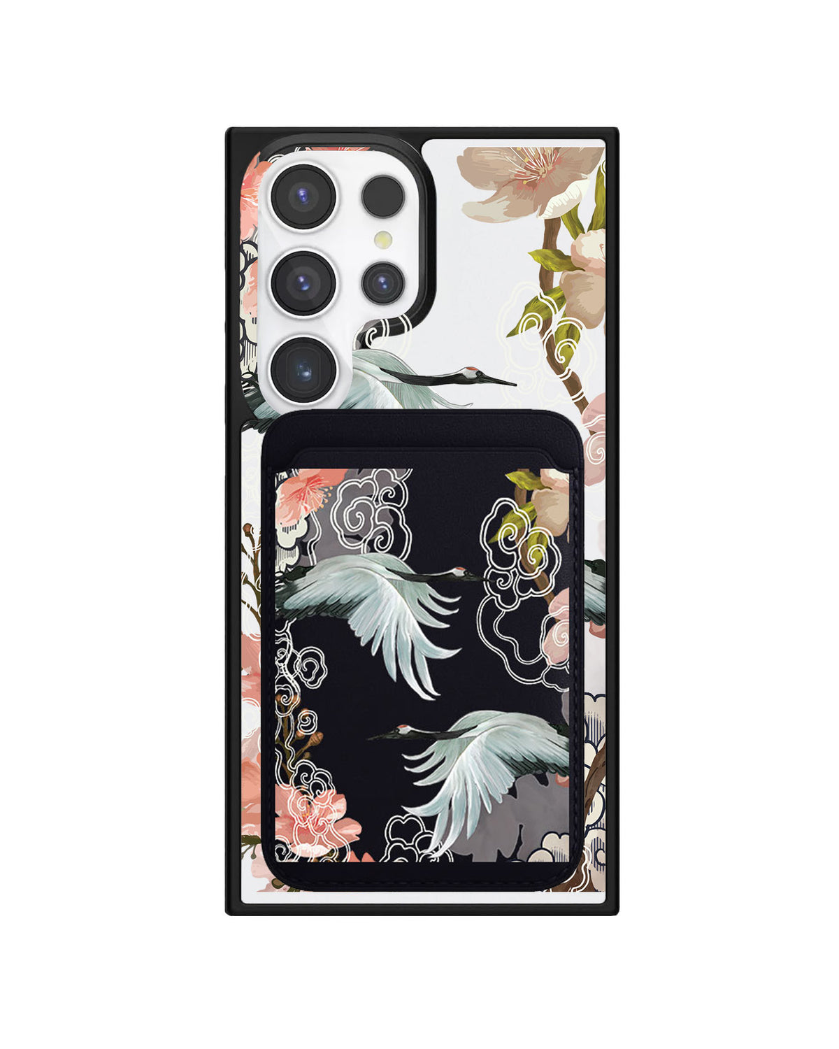 Android Magnetic Wallet Case - Oil Painting Birds