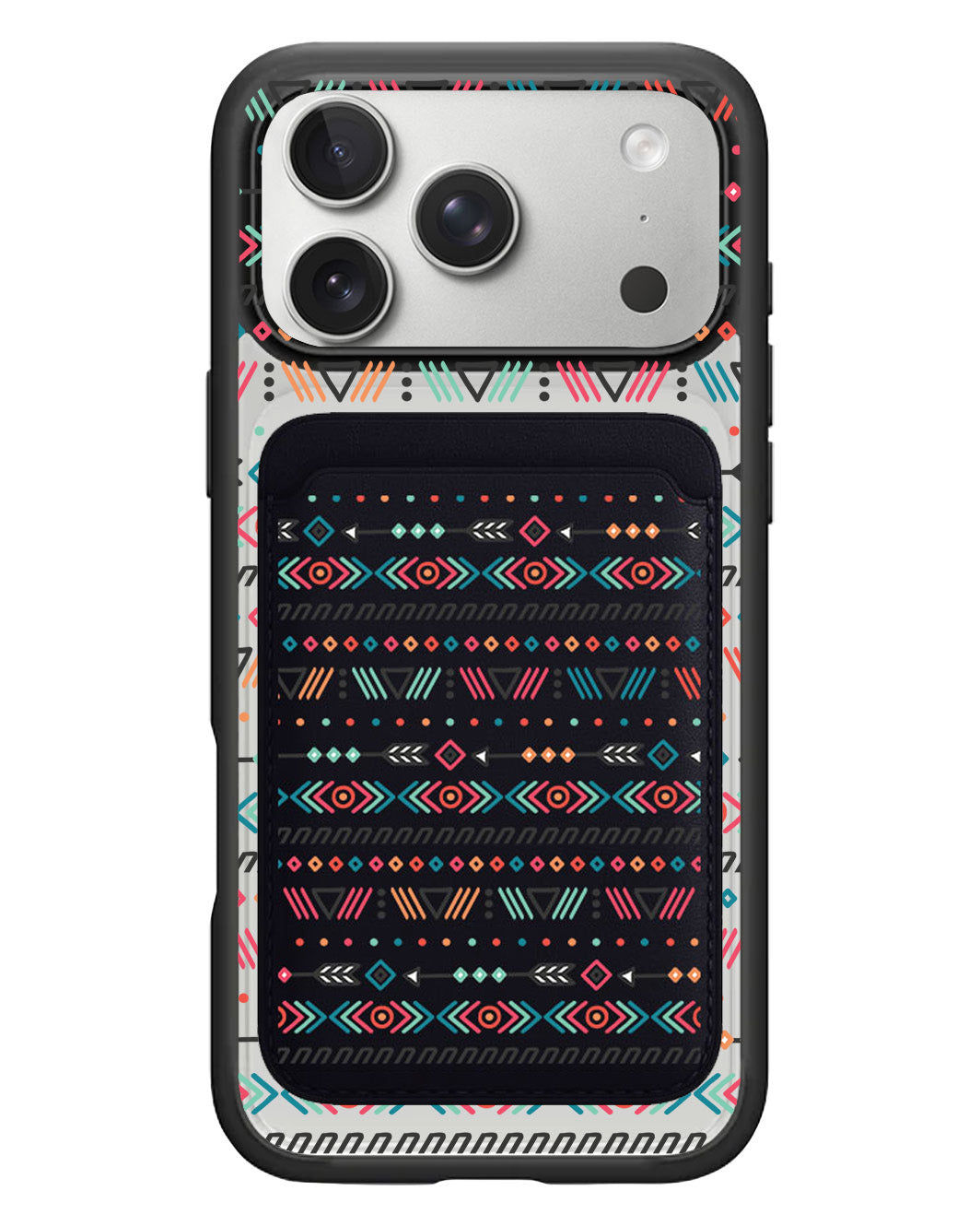 iPhone Magnetic Wallet Case - Ethnic 1.0