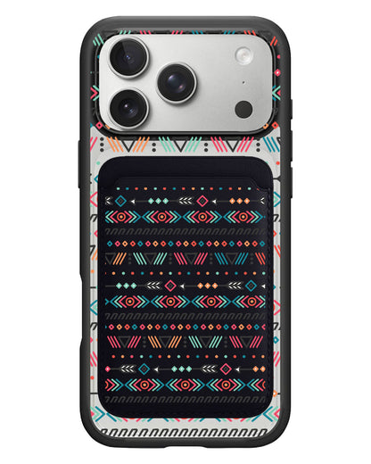 iPhone Magnetic Wallet Case - Ethnic 1.0