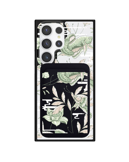 Android Magnetic Wallet Case - Fish & Floral 6.0