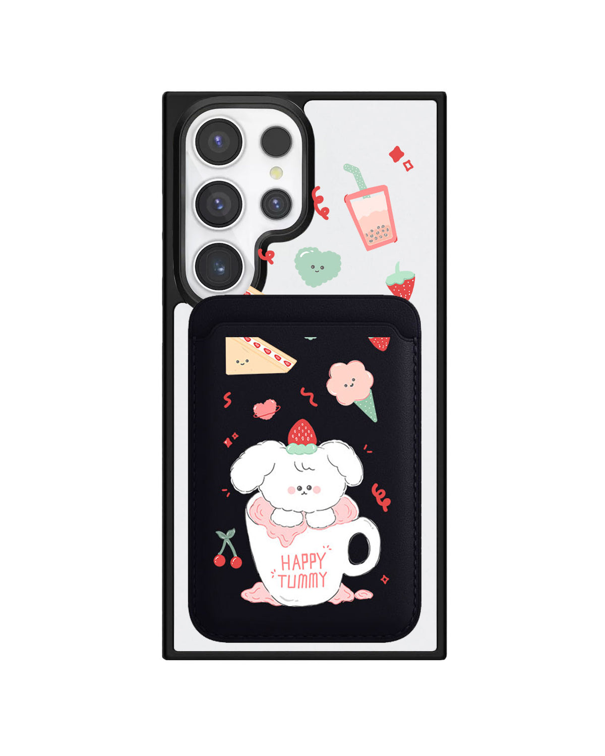 Android Magnetic Wallet Case - Happy Tummy