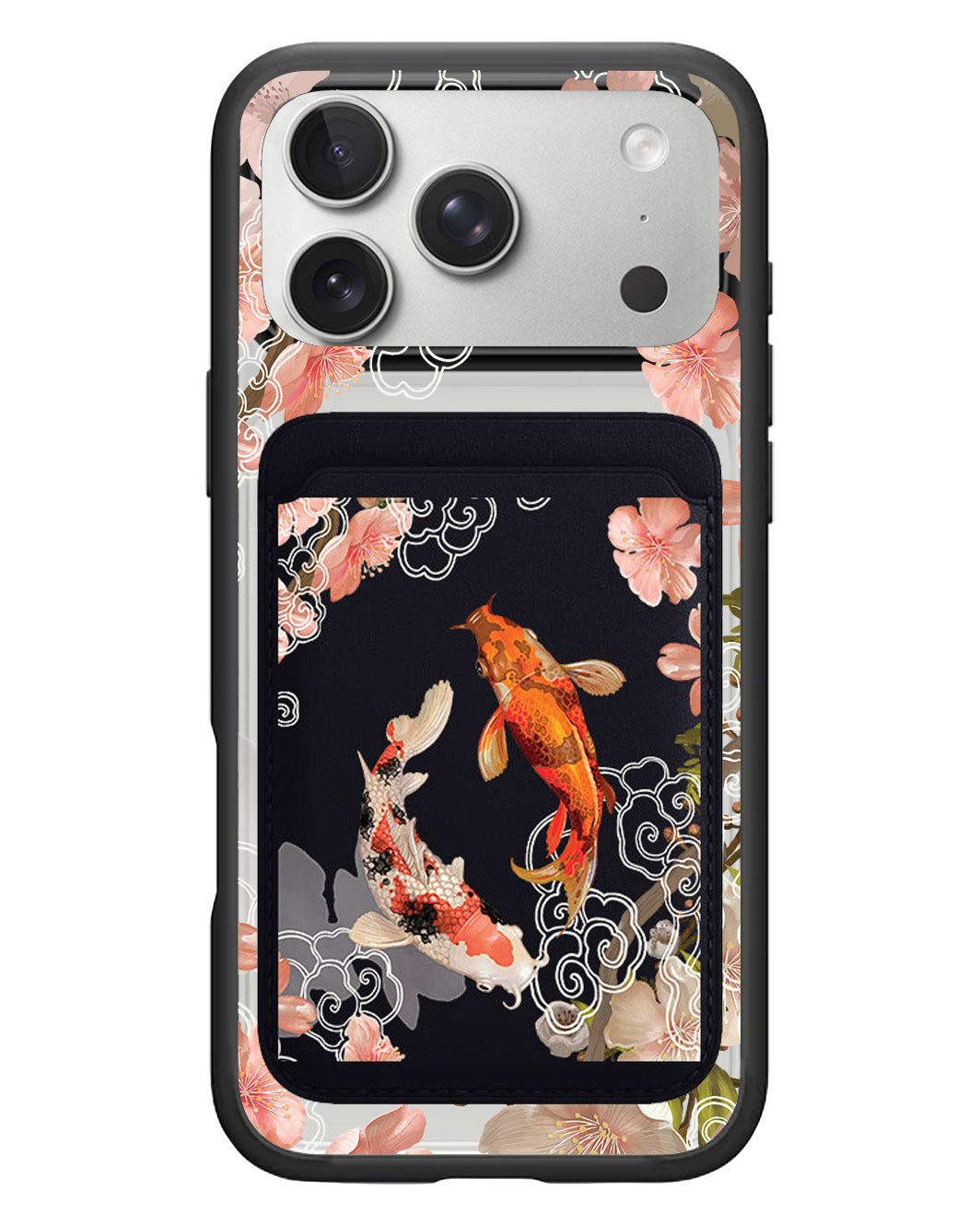 iPhone Magnetic Wallet Case - Oil Painting Koi