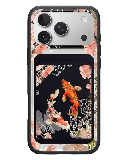 iPhone Magnetic Wallet Case - Oil Painting Koi