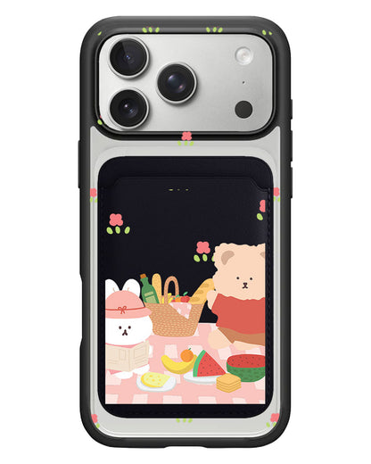 iPhone Magnetic Wallet Case - Picnic Pink