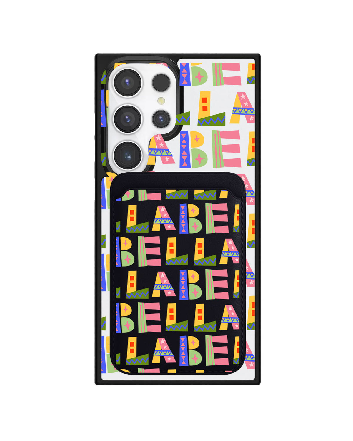Android Magnetic Wallet Case - Playful Monogram 5.0