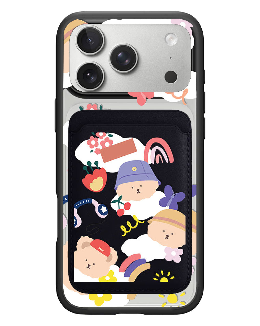 iPhone Magnetic Wallet Case - Bear In Style