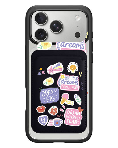 iPhone Magnetic Wallet Case - Dream Sticker Pack