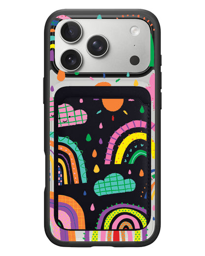 iPhone Magnetic Wallet Case - Rainbow