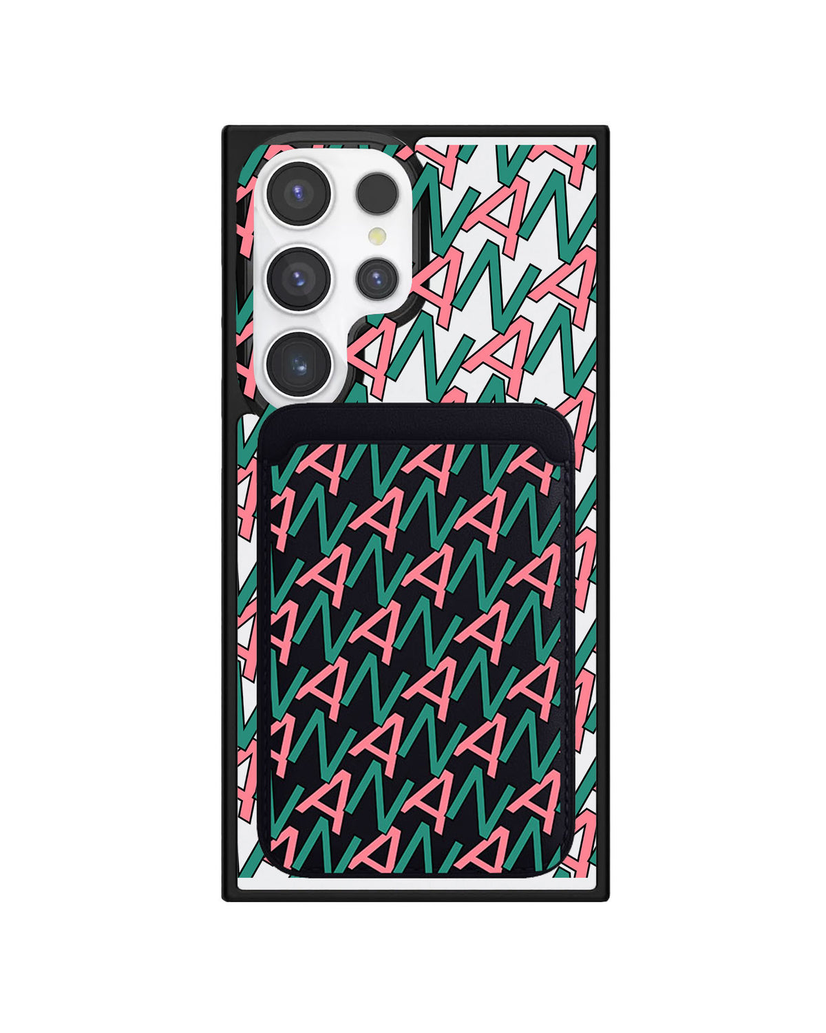 Android Magnetic Wallet Case - Initial Monogram 7.0