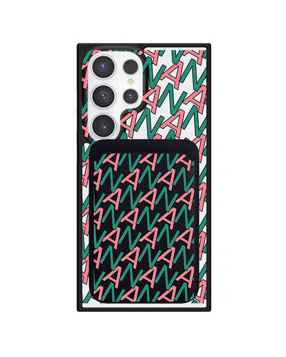 Android Magnetic Wallet Case - Initial Monogram 7.0