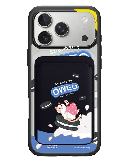 iPhone Magnetic Wallet Case - Oweo Cat